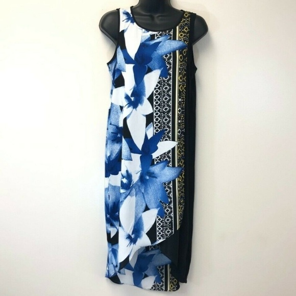 Bar III Dresses & Skirts - Bar III Tulip Hem Shift Dress Sleeveless Floral S